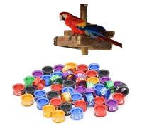 LYVQZPWLR Anillos de piernas de pájaro de Aluminio, Anillos divididos for Patas de pájaro, numerados de Aluminio, Multicolor, 4-8 mm, Paquete de 50-200 Piezas(Mixed Colors5.0mm,200pc)