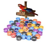 LYVQZPWLR Anillos de piernas de pájaro de Aluminio, Anillos divididos for Patas de pájaro, numerados de Aluminio, Multicolor, 4-8 mm, Paquete de 50-200 Piezas(Mixed Colors6.0mm,150pc)