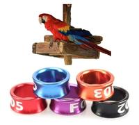 LYVQZPWLR Anillos de piernas de pájaro de Aluminio, Anillos divididos for Patas de pájaro, numerados de Aluminio, Multicolor, 4-8 mm, Paquete de 50-200 Piezas(Mixed Colors8.0mm,200pc)