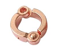 LYVQZPWLR Anillos de piernas de pájaro de Aluminio, Paquete de 5 Anillos Abiertos for Patas de pájaro, Multicolor, 4-15 mm(Rose Gold,6mm)