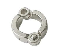 LYVQZPWLR Anillos de piernas de pájaro de Aluminio, Paquete de 5 Anillos Abiertos for Patas de pájaro, Multicolor, 4-15 mm(Silver,4mm)