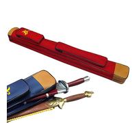 LYVQZPWLR Caja de Almacenamiento de Espadas Gruesas, Bolsa for Espada de Doble Capa, Multicolor, Varios tamaños con Bolsillo(Rosso,109cm)