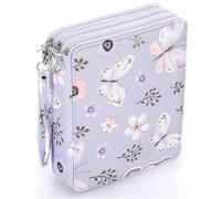 LYVQZPWLR Caja de lápices de gran capacidad, Estuche for lápices multicolor con 127 ranuras y correa for el asa(Purple)