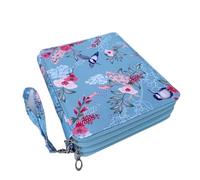 LYVQZPWLR Caja de lápices de gran capacidad, Estuche for lápices multicolor con 127 ranuras y correa for el asa(Blu)