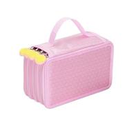 LYVQZPWLR Caja de lápices de gran capacidad, Estuche for lápices multicolor de 32/48/72 agujeros for la escuela y la oficina(Pink-72 Holes)