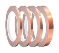 LYVQZPWLR Cobre con pegamento conductor, Cinta de cobre de una sola cara for proteger vidrieras electrónicas DIY 0,06x(10-50) mm(0.06MM-10MM)
