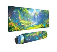 LYVQZPWLR Colchones de ratón de Juegos Grandes, Alfombrilla de ratón for Escritorio, Color Verde, Varios tamaños(1000x500x3mm)