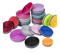 LYVQZPWLR Cosición de alta banda reflectante visible, Cinta reflectante for ropa, cinta de costura, tejido de poliéster, 25mm x 0,4mm, Multicolor(White)