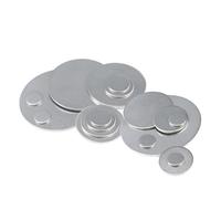 LYVQZPWLR Disco de acero, discos de aluminio, Junta plana de placa redonda de disco de acero inoxidable 304, diámetro 50-100 mm, espesor 0,5-2 mm(50mmx2mm)