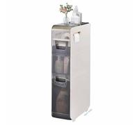 LYVQZPWLR Dormitorio de Noche, Gabinete de Almacenamiento for baño con cajones, Soporte for Papel higiénico, Varios tamaños Blancos(3 Layers)