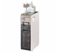 LYVQZPWLR Dormitorio de Noche, Gabinete de Almacenamiento for baño con cajones, Soporte for Papel higiénico, Varios tamaños Blancos(2 Layers)