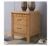 LYVQZPWLR Dormitorio de Noche, Wood Bedside Table with 2 Drawers Multicolor Multiple Sizes(Beech Color,39 * 39 * 50CM)