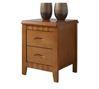 LYVQZPWLR Dormitorio de Noche, Wood Bedside Table with 2 Drawers Multicolor Multiple Sizes(Begonia Color,48 * 39 * 50CM)