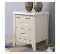 LYVQZPWLR Dormitorio de Noche, Wood Bedside Table with 2 Drawers Multicolor Multiple Sizes(White,39 * 39 * 50CM)