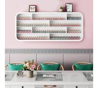 LYVQZPWLR En la Pared se instalan vinos de Hierro, Estante de Pared for esmaltes de uñas, aceites Esenciales y perfumes con Tira de luz Blanca, Varios tamaños(80CM)