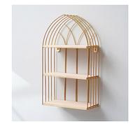 LYVQZPWLR En la Pared se instalan vinos de Hierro, Estante Flotante de Pared de Metal, de Madera y con Forma de Barco, de 2 o 3 Niveles, Disponible en Varios tamaños.(Large)