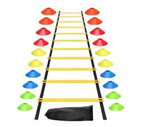 LYVQZPWLR Escalera de Velocidad ágil, Kit de Escalera de Entrenamiento de Agilidad y Velocidad de fútbol(Set A)