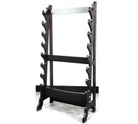 LYVQZPWLR Espada de Madera en la Pared, Estante for Espadas de Madera de Varios Niveles, de pie, Negro, 80-120cm, for Katana Bokken Tai Chi(100)