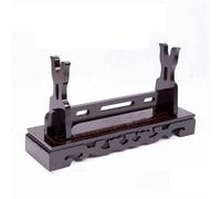 LYVQZPWLR Espada de Madera en la Pared, Soporte de Espada de Madera Negro, 26,5-32,5 cm, Tallado for Katana Bokken, Flauta, Sable, Artes Marciales(26.5cm)