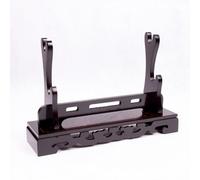 LYVQZPWLR Espada de Madera en la Pared, Soporte de Espada de Madera Negro, 26,5-32,5 cm, Tallado for Katana Bokken, Flauta, Sable, Artes Marciales(32.5cm)