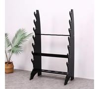 LYVQZPWLR Espada de Madera en la Pared, Soporte for Espada Katana de bambú, Multicolor, 87 cm(Schwarz)