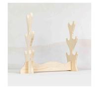 LYVQZPWLR Espada de Madera en la Pared, Soporte for Espada Katana, Soporte de exhibición de Madera Hecho a Mano, Varios tamaños Multicolores(White,31.8cm)