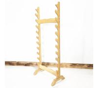 LYVQZPWLR Espada de Madera en la Pared, Tamaños múltiples del Estante de la Espada de Katana de pie del Piso de múltiples Capas de bambú marrón(123cm)