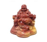 LYVQZPWLR Estatuas Hechas a Mano, Maitreya Buda Sentado Bolsa de Tela Feng Shui Adorno Riqueza Suerte Felicidad 8 cm