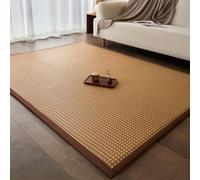 LYVQZPWLR Estera de Tatami ratán | Multicolor Múltiples tamaños Oficina Siesta Dormitorio Picnic Yoga Coche Viaje: Estera de ratán(Bruin,79x110in)