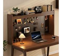 LYVQZPWLR Librería Ajustable de Escritorio, Organizador de Estante de Escritorio con Almacenamiento de Tablero Perforado de Varios tamaños(95 * 20 * 60cm/37.4 * 7.9 * 23.6in)