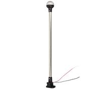 LYVQZPWLR Luces de navegación LED, Luz LED plegable de popa for barco, 2NM, 25 pulgadas, 360 grados, 12 a 24V CC, 3W, for pesca en pontón