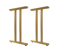 LYVQZPWLR Pies de Mesa en Forma de X industriales Pesadas, Patas de Mesa de Hierro Industrial for Mesa de Comedor de café de Bricolaje - Multicolor, Varios tamaños(Gold,60cm/24inch)