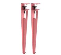 LYVQZPWLR Pies de Mesa en Forma de X industriales Pesadas, Patas de Mesa de Metal Ajustables Multicolor 2/4 Piezas F Abrazadera Protectores de Piso Escritorio Industrial(Roze,2pcs)