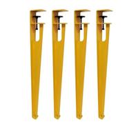 LYVQZPWLR Pies de Mesa en Forma de X industriales Pesadas, Patas de Mesa de Metal Ajustables Multicolor 2/4 Piezas F Abrazadera Protectores de Piso Escritorio Industrial(Giallo,4pcs)