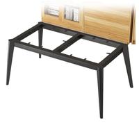 LYVQZPWLR Pies de Mesa en Forma de X industriales Pesadas, Tamaños múltiples Multicolores de Las piernas industriales Resistentes de la Tabla del Metal(Schwarz,160x70x72.5cm)
