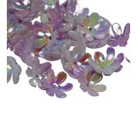 LYVQZPWLR Sombrero de Perlas de acrílico de Flores, Cuentas de Filigrana de Flores acrílicas, Tapas espaciadoras Huecas, 21 mm, Multicolor, 150/300/600 Piezas(Purple Gradient,600pcs 21mm)