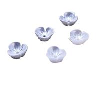 LYVQZPWLR Sombrero de Perlas de acrílico de Flores, Cuentas espaciadoras Huecas con Filigrana, Tapas de Cuentas de Flores acrílicas Multicolores de 10 mm, 120/360 Unidades(Style 1,120pcs 10mm)