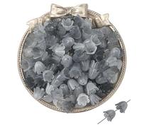 LYVQZPWLR Sombrero de Perlas de acrílico de Flores, Cuentas espaciadoras Huecas, Tapas de Cuentas de Filigrana de 10 x 8 mm, Cuentas Multicolores for Manualidades, 600/1200 Piezas(Ink,600pcs 10x8mm)