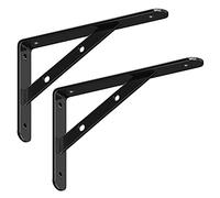 LYVQZPWLR soporte de soporte de estante, 2 soportes for estantes de pared, soporte de estante triangular de metal, con tornillos, soportes for estanterías resistentes, soportes for estantes flotantes(