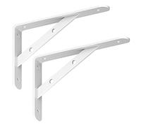 LYVQZPWLR soporte de soporte de estante, 2 soportes for estantes de pared, soporte de estante triangular de metal, con tornillos, soportes for estanterías resistentes, soportes for estantes flotantes(