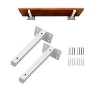 LYVQZPWLR soporte de soporte de estante, Soporte for estante flotante, soporte oculto for estante montado en la pared, soportes for estantes de alta resistencia, soportes for estantes de metal(35cm/13