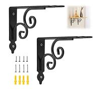 LYVQZPWLR soporte de soporte de estante, Soportes for estantes de alta resistencia, soportes for estantes montados en la pared, con tornillos, soportes for estantes triangulares, soportes for estantes