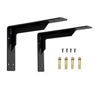 LYVQZPWLR soporte de soporte de estante, Soportes for estantes de alta resistencia, soportes industriales negros for estantes, soportes de estanterías de metal for paredes, soportes for estantes flota