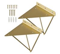 LYVQZPWLR soporte de soporte de estante, Soportes for estantes flotantes, 2 piezas de soportes for estanterías de pared, soportes de estantes de metal vintage, soportes decorativos for estantes(10cm(3