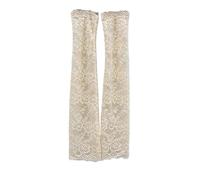 LYVQZPWLR UPF 50+ Paquete de brazo de enfriamiento, 2 pares de guantes sin dedos con mangas for mujer, multicolor(Beige)