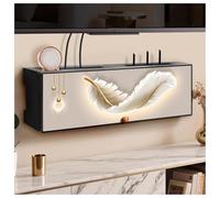 LYVQZPWLR WiFi enrutador, Caja de Almacenamiento de Cables y enrutadores de Varios tamaños(70x12x20cm)