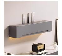 LYVQZPWLR WiFi enrutador, Caja de Almacenamiento for enrutador WiFi en Blanco y Gris con Varios tamaños(Grijs,80x20x20cm)