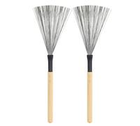 LYVQZPWLRcepillo de acero retráctil, Cepillos de batería Baquetas Mango de arce Instrumentos de batería Universal for caja(Natural)