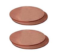 LYVQZPWLRCobre puro, Materias primas for placas de chapa metálica de cobre puro, juntas de placa redondas, espesor (0,8 mm) - diámetro 100 mm(Diameter50mm)