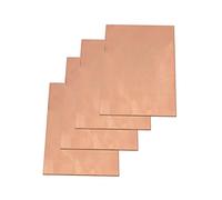 LYVQZPWLRCobre puro, Placa de chapa de cobre puro al 99,9% (35 x 50 mm, 4 unidades)(Thickness: 3mm 4pcs)